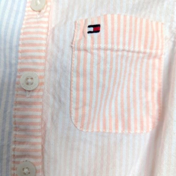 Tommy Hilfiger Lightweight Button-Down Sleeveles Shirt Dress - Picture 3 of 8